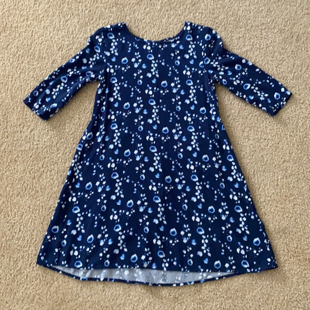 Blue floral dress